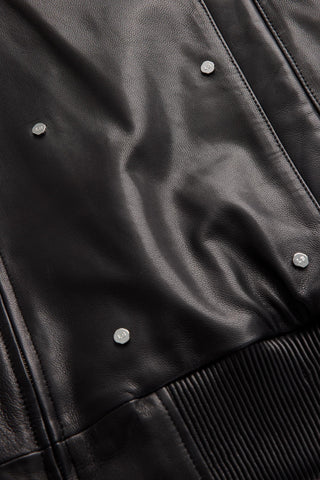 Les Benjamins - ZIP UP LEATHER JACKET