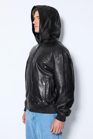 Les Benjamins - ZIP UP LEATHER JACKET