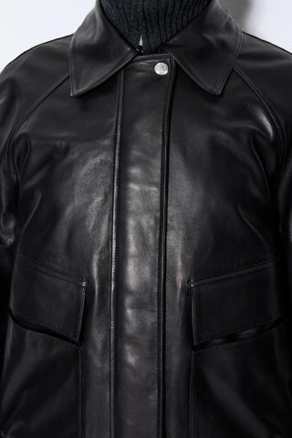 Les Benjamins - LEATHER BOMBER JACKET