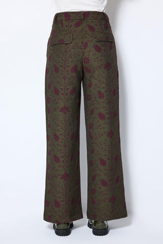 Les Benjamins - JACQUARD WIDE LEG PANTS