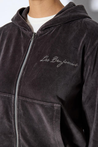 Les Benjamins - VELVET ZIP HOODIE